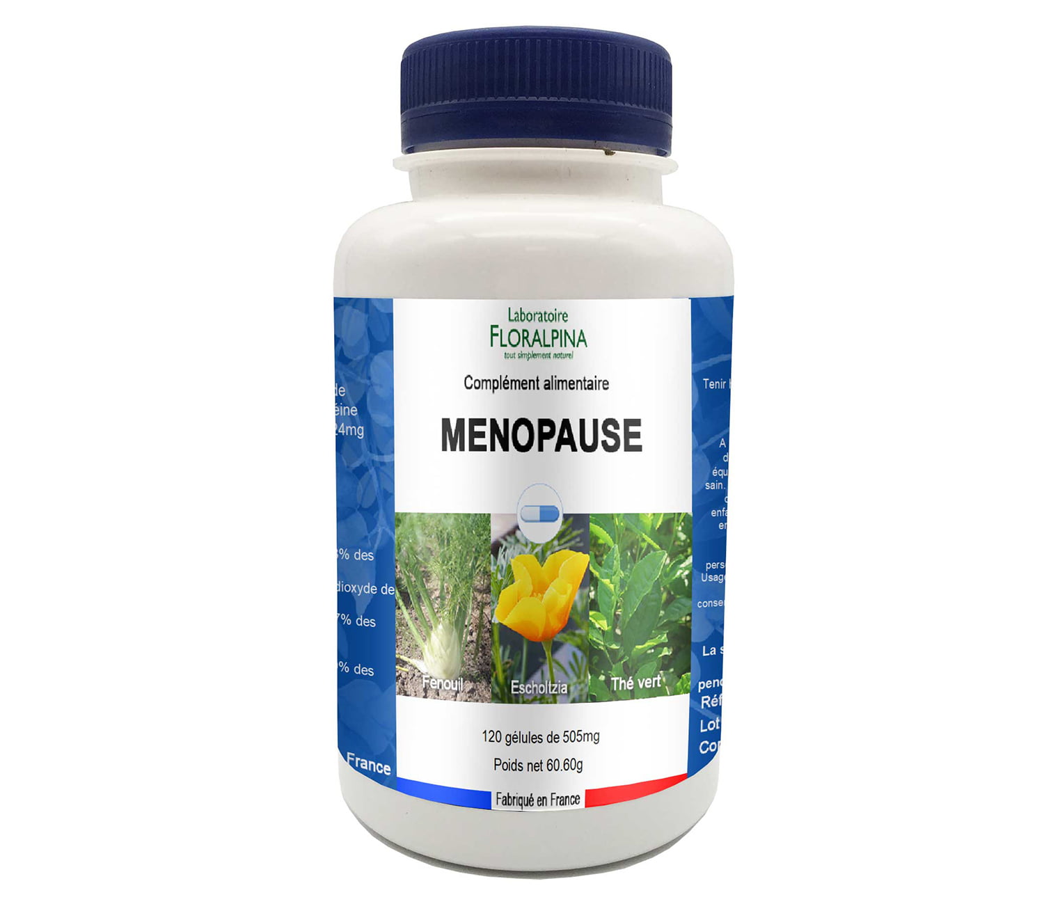 complement alimentaire Menopause 120 gélules - Floralpina