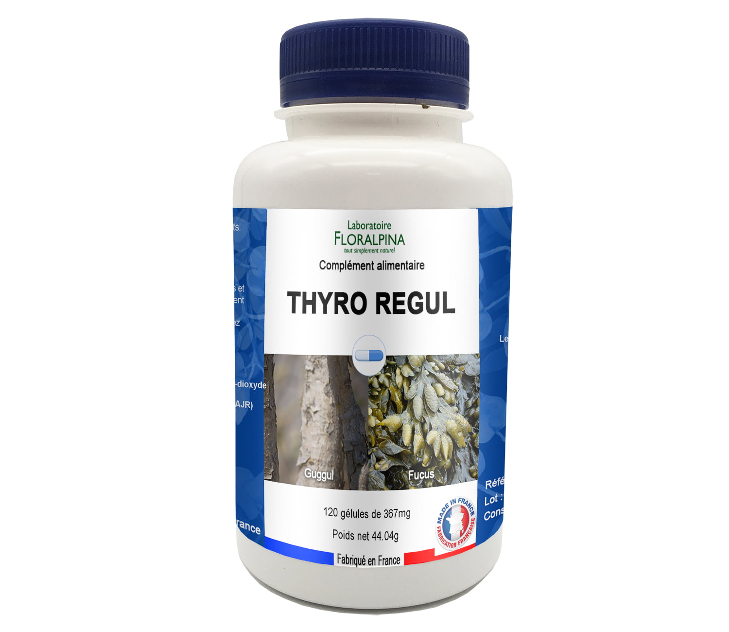 Complément alimentaire pour la thyroide - Thyro Regul 120 gélules - Floralpina